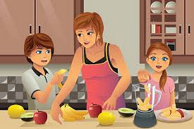 Membuat jus buah