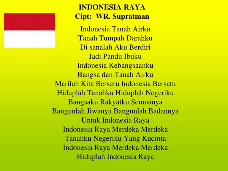 Lagu Indonesia Raya