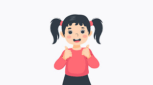 Anak perempuan percaya diri