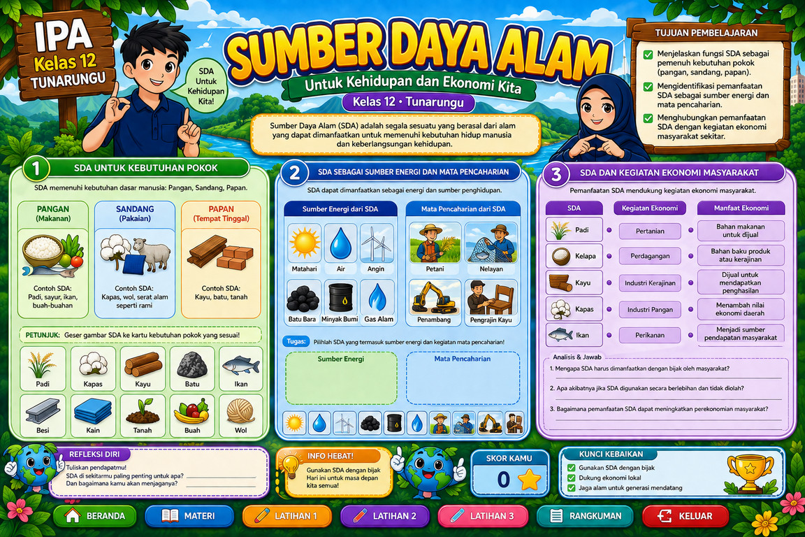 Media Pembelajaran Visual IPA Kelas XII SMALB