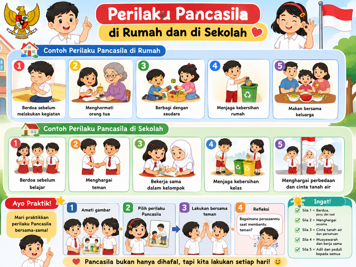 Materi Pendidikan Pancasila Kelas IV SDLB Tunarungu