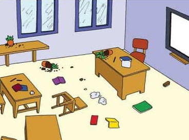 Kelas berantakan